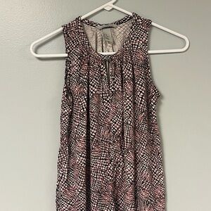 H&M Pink and Black Patterned Top